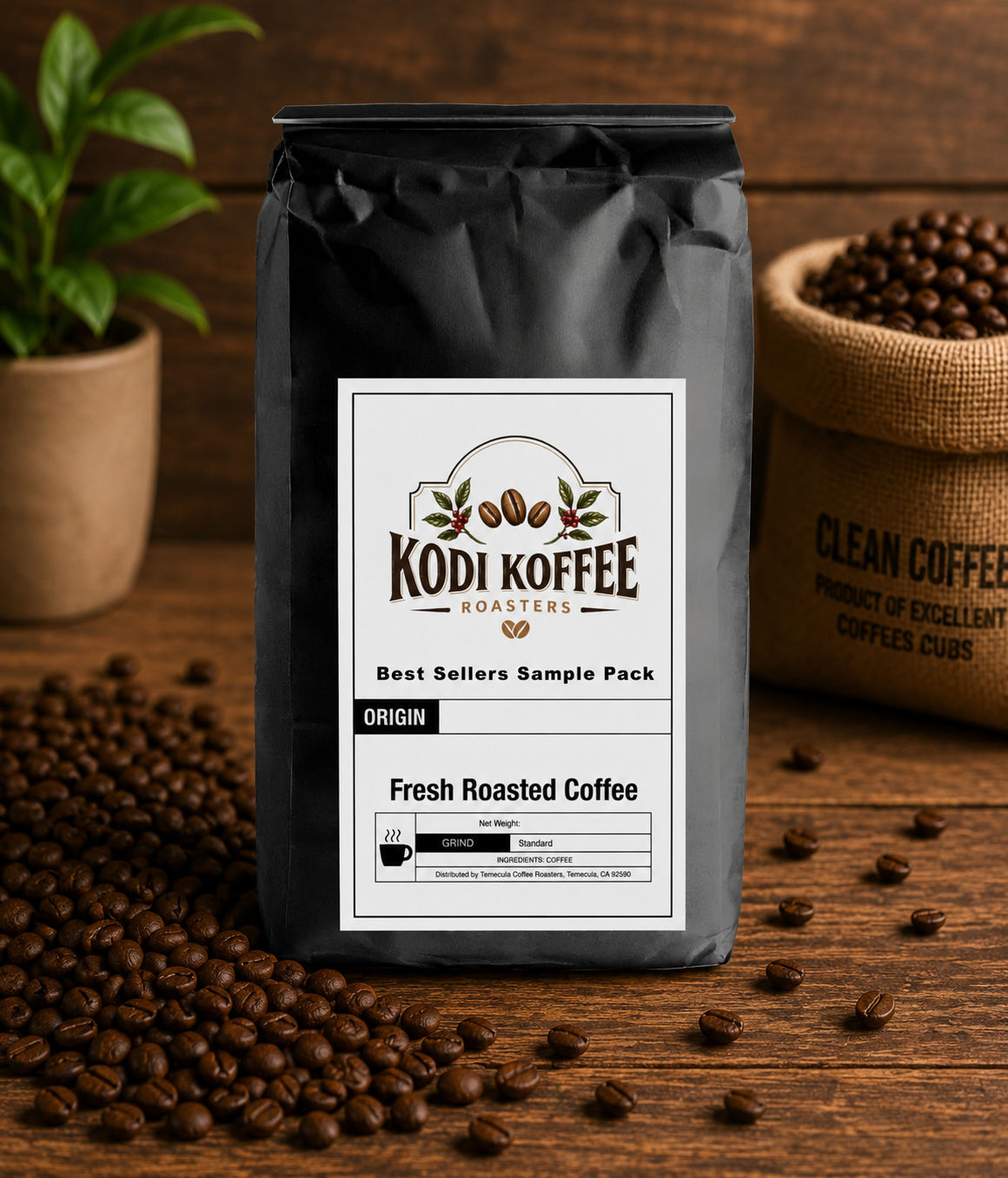 Best Sellers Sample Pack: 6Bean, Cowboy, Breakfast, Peru, Mexico, Bali